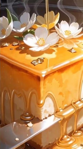 The Juiciest Vegan Lemon Cake 🍋✨ | Anime Cooking #shorts