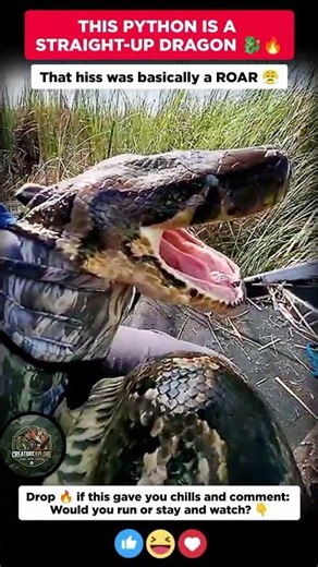 Dragon Python Goes Full Beast Mode 😱 | Pro Handler vs Absolute Unit #Python #SnakeHandling #Wildlife