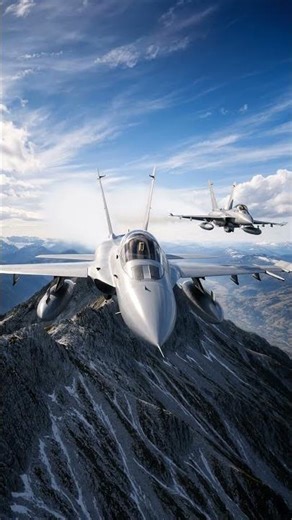 Military Fighter Jets Flying Low Over Mountains #military #aircraft #aviation
