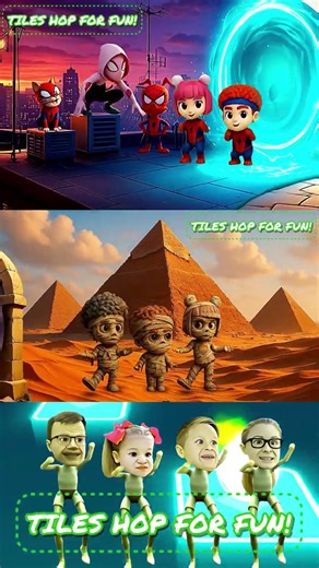 Cocomelon Dame Tu Cosita Dance (Music Cover) #21 Tiles hop #shorts​​ #Dametucosita​​ #coffindance