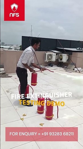 EXTINGUISHER DEMO SUCCESS! Putting Out an ABC Fire Extinguisher Class 🔥 #NFSENTERPRISE