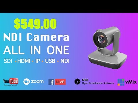 AVKANS NDI Camera Settings with OBS (AV-E20-NDI). #ndi #ptzcamera #livestreaming #avkans #obs