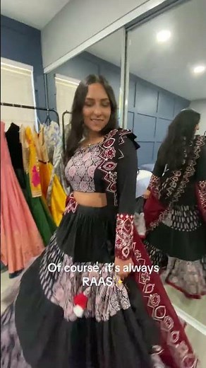 Black Chaniya Choli for Navratri 2025 | Indian Garba Outfit USA | RAAS