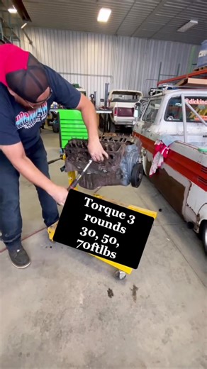 SBC assembly continues Freshening up a low mile targetmaster 350 for my sons FJ40 I cannot wait 🙌🤓 #fj40 #mechanical #cars #engineering #careers #carservice | dickin dustriesinc