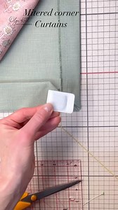 Folding the curtain corner professionally is one of the quality signs. Do you agree? #curtains #maker #sewing #projects #diy #tips #réel | Kott Soft furnishings
