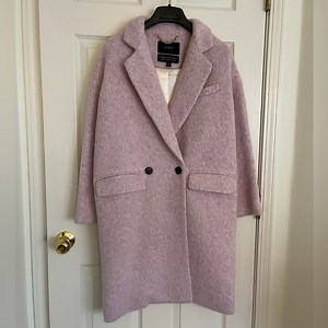 J. Crew Petite Relaxed Topcoat in Italian Brushed Wool Blend