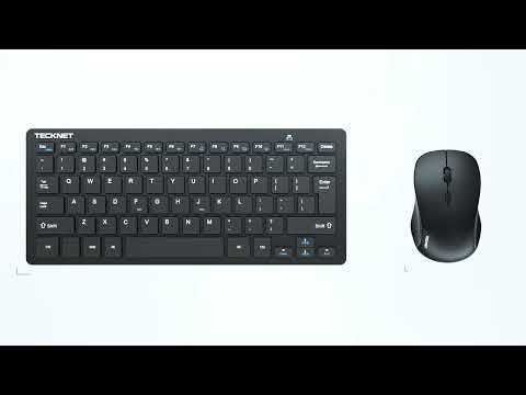 TECKNET Mini Wireless Keyboard and Mouse Combo