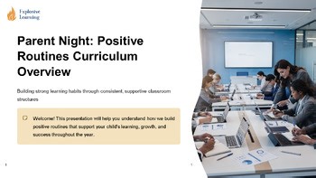 Parent Night Positive Routines : Classroom Resource : PPT Lesson