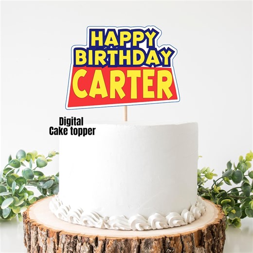 Toy Story Logo Printable Cake Topper, Toy Story Birthday Party, Digital Patry Decor - Etsy Canada
