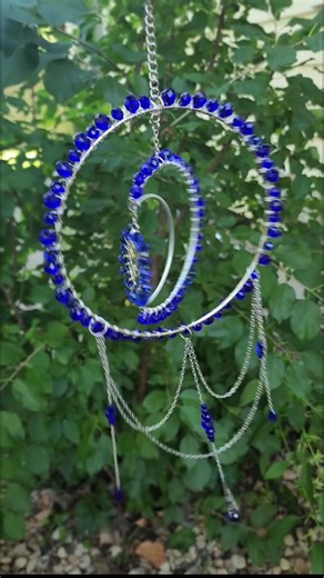 Sapphire Moon Suncatcher 🌙 🌞 #crowmooncreations #vibewithme #suncatchers #Moon #fyp🥀