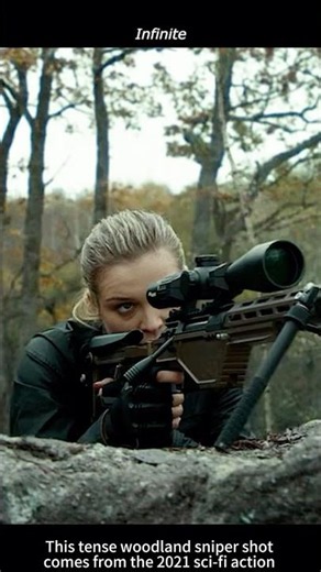 Elite immortal sniper waits in woodland for her reincarnated target in sci-fi action Infinite