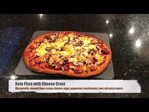 Keto Pizza with Cheese Crust