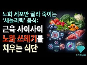 Senolytic foods that kill only aging cells and a diet that clears aging waste from between muscles
