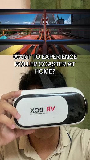Do you want to feel the excitement when riding a roller coaster even at home? Buy this virtual reality box for only 100 pesos only! #virtualreality #virtualrealitybox #VRBOX #pointofview #POV