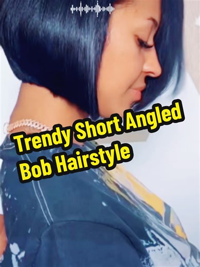 Trendy Short Angled Bob Hairstyle #TikTokCreatorSearchInsightsIncentive #bob #hairstyle #fyp #foryoupage