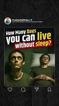How Many Days You Can Live Without Sleep?