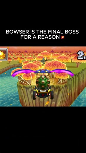 Bowser is the final boss for a reason. #mariokart #nintendo #mariokart