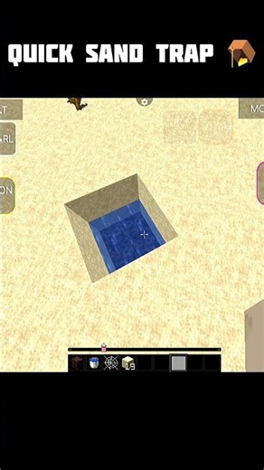 Quick sand trap 🪤 #shorts #minecraft