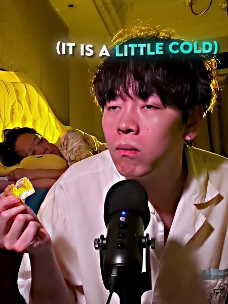 He tried asmr for his mom🩷#usa