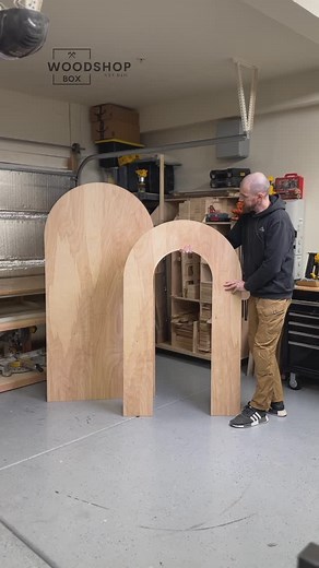 Andriy Vronskyy | A simple Hollow Arch build also called a single rainbow arch 🙌 the best way to cut it out is with a Router and a circle jig (yellow tool)... | Instagram