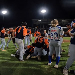 Catch League City's celebration after the final out of the 2023 American Legion World Series championship game. | American Legion Baseball