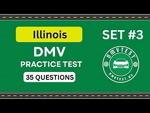 Illnois DMV Practice Test 2025 | 35 REAL TEST QUESTIONS SET #3 | DMV Driving Test | DMV Test 2025