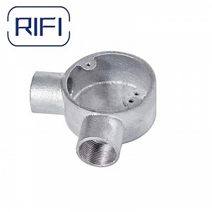 [Hot Item] Two Way Angle Circular Malleable Aluminum Junction Box Galvanized Electrical Conduit Fittings