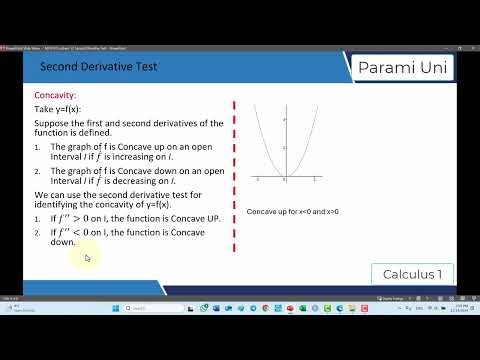 Second Derivative Test