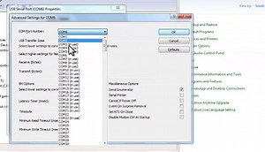 Changing Com Port Assignment in Device Manager