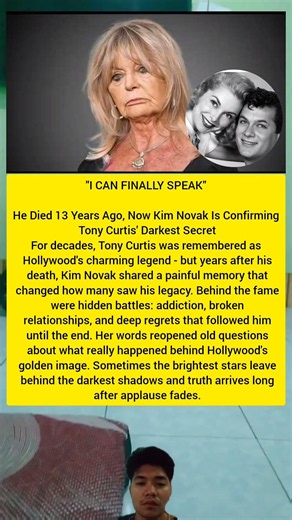 He Died 13 Years Ago, Now Kim Novak Is Confirming Tony Curtis' Darkest Secret#shorts #kimnovak