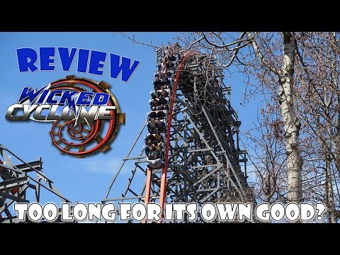 Wicked Cyclone Review, Six Flags New England RMC Hybrid Coaster | Is it Too Long for its Own Good?