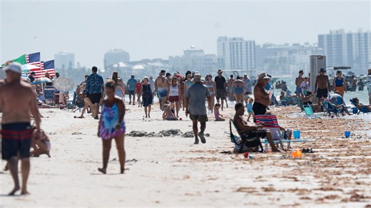 Sun, sand, suds. Florida spring break on display at Fort Myers Beach