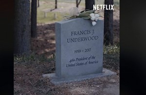 Anuncian muerte de 'Frank Underwood'