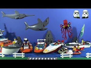 LEGO City Coast Guard ALL Vehicles Stop Motion