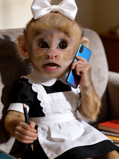 Created with @OpenArt 🐒📚🐒 #monkey #cute #animal #funny | Cute Monkeys