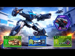 Panther with Shotgun 8, Longarm 8, Pulse Cannon 8 - Mech Arena