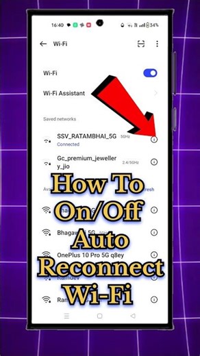 How To On/Off Auto Reconnect Wifi | #viral #storagesolutions #tech #shortsfeed #facts #tricks #yt