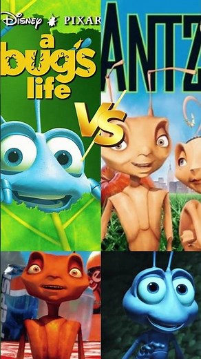 A Bug's life vs Antz 1998 #disney #foryou #trending #pixar #ytshorts #shorts ‪@Disney‬ @animation