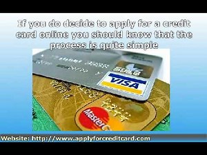 Apply For A Credit Card: Online Credit Card Application