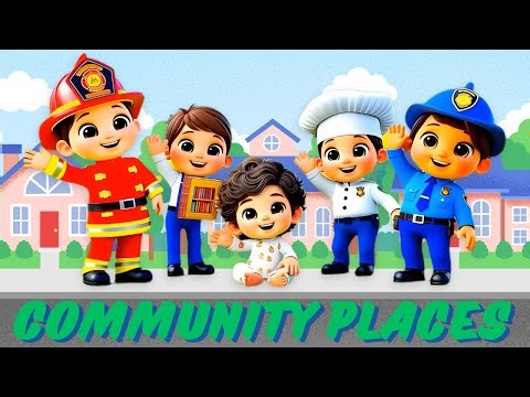 Community Places Song | Fun Learning Song for Kids About Places in Our Town