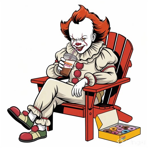 #pennywise #pennywisethedancingclown #dunkindonuts #fyp #viral