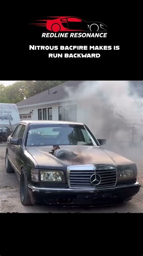 Nitrous backfire makes it run backwards