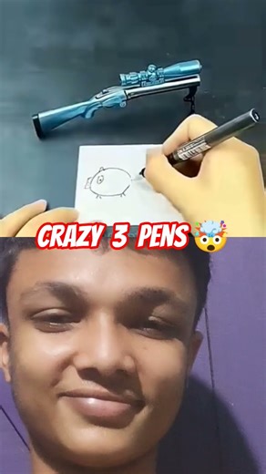 crazy 3 pens 🤯 | #crazy #crazyme #vitalshorts #newvideo #trend #newtrend