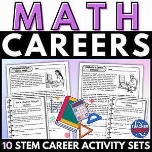 Career Exploration | Math Careers Mathematics STEM Activity Project Career Day