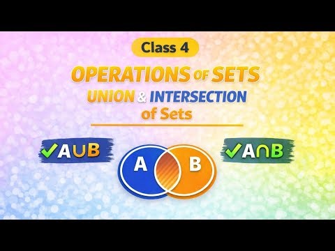 Operations on Sets | Union, Intersection, Complement & Difference | Set Theory