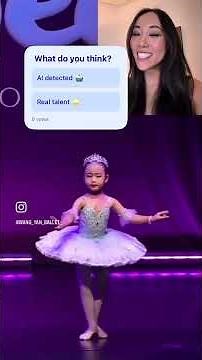 I can’t tell if it’s AI! 🤖🩰 #ballerina