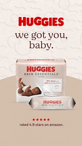 Parenting is messy, baby's skin shouldn't be. Our Skin Essentials™ Wipes are ultra plush & 30% thicker than Pampers Aqua Pure | Huggies | Facebook