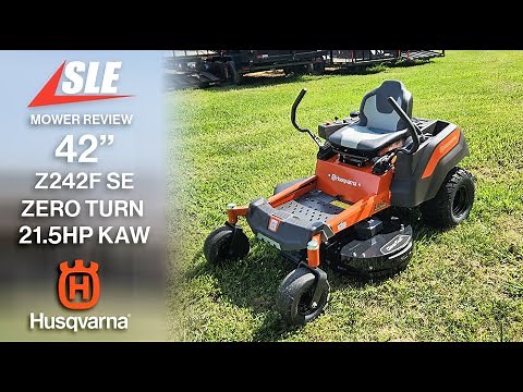 Review of Husqvarna Z242F Special Edition 42" Zero Turn Mower 21.5HP KAW