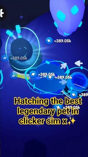 Hatching the best Legendary pet in Clicker Simulator X✨ #roblox #clickersim #clickersimulator
