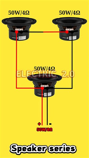 Speaker series and parallel connection #diy | Electric 2.0